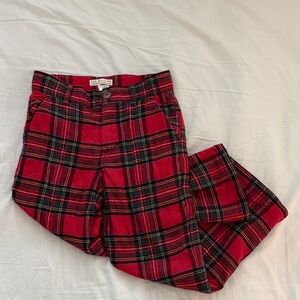 The Beaufort Bonnet Company Red and Navy Plaid Prep School Pants